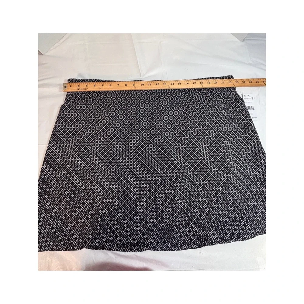 Rafaella Womens 3X Skort Black White Geometric Print Golf Tennis Pickleball NWT